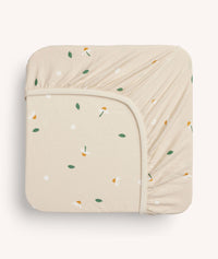 Organic Fitted Sheet Daisy Sprinkle