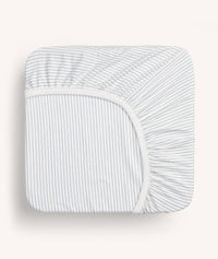 Organic Fitted Sheet Midnight Stripe